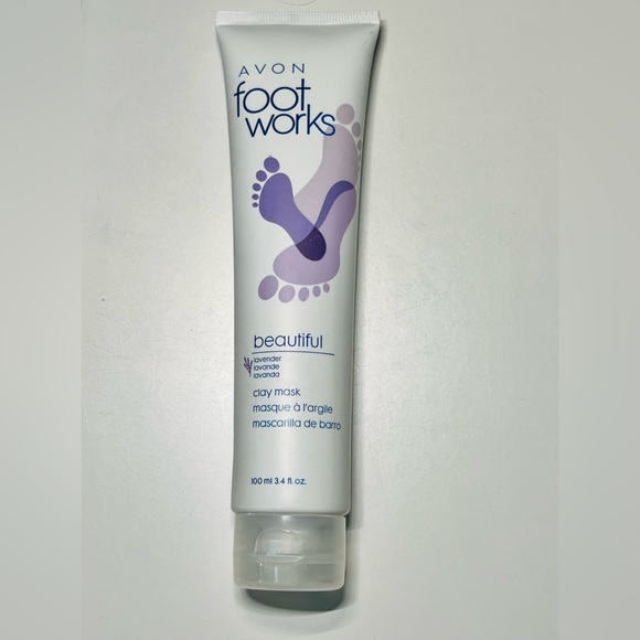 Avon Foot Works Beautiful Lavender Clay Mask - Picture 2 of 5